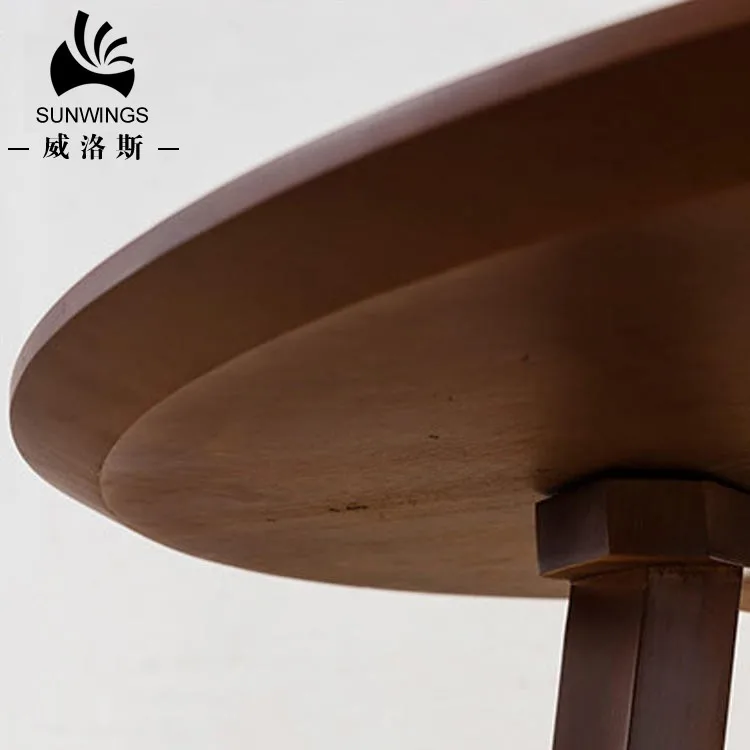 European Nordic Dining Room Furniture Dining Table Set Modern Home Furniture Traditional Chairs Design Round Wooden with 4 6