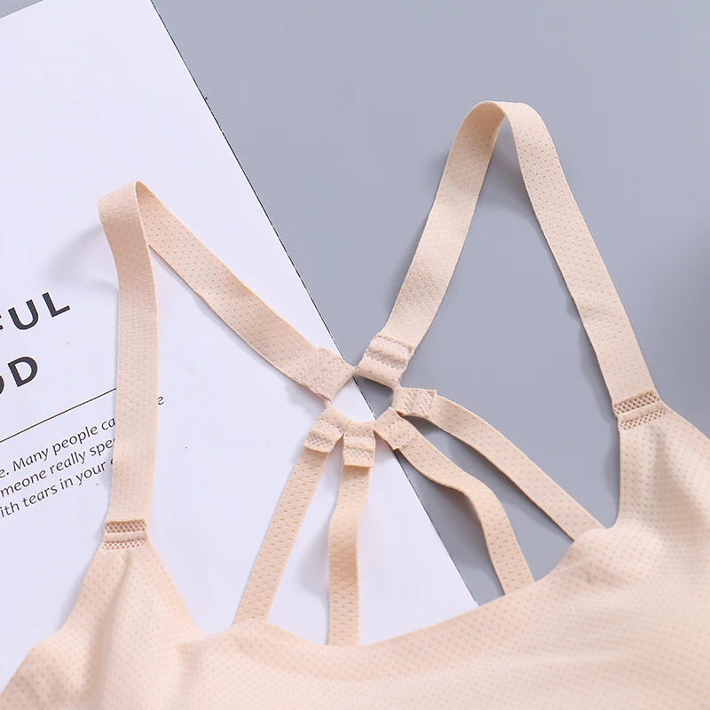 Parachute beauty back design wrap chest  bras high elastic breathable bottoming women tube top