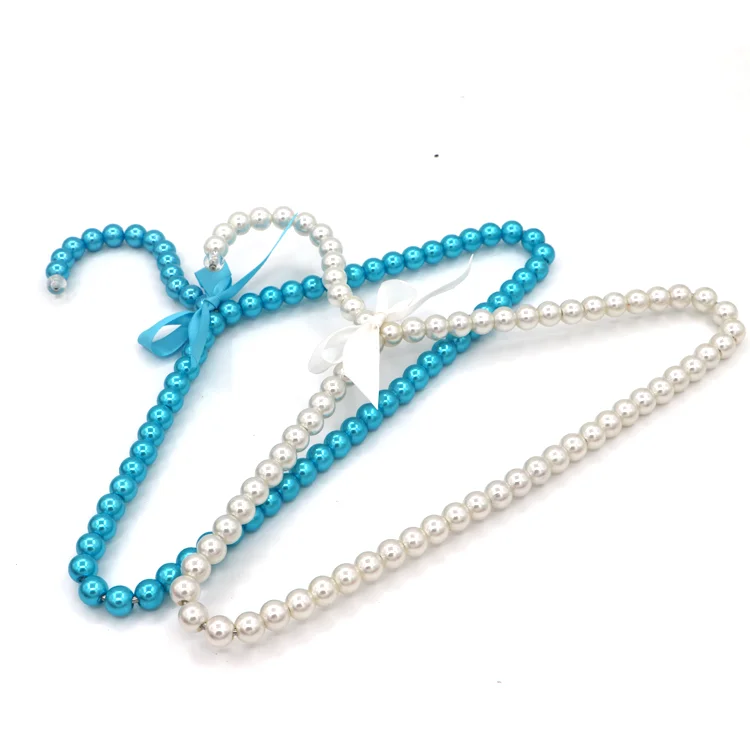 plastic baby non clip beaded clothes hangers