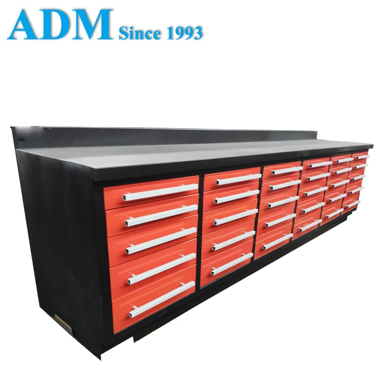 Heavy Metal Storage Tool Cabinets, Work bench.