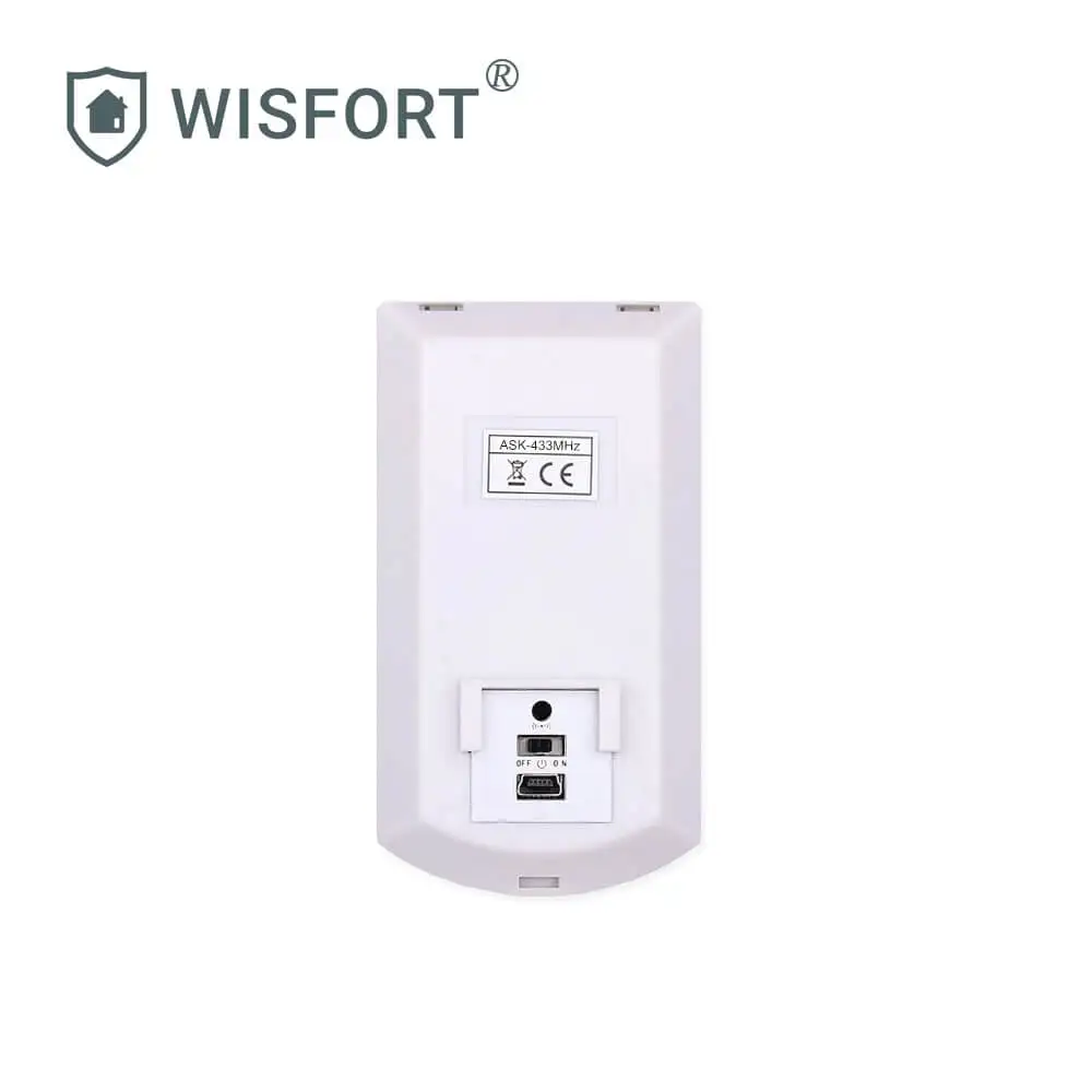 PIR Motion Sensor Detector With Rechargeable Battery 433MHz 1527 Code