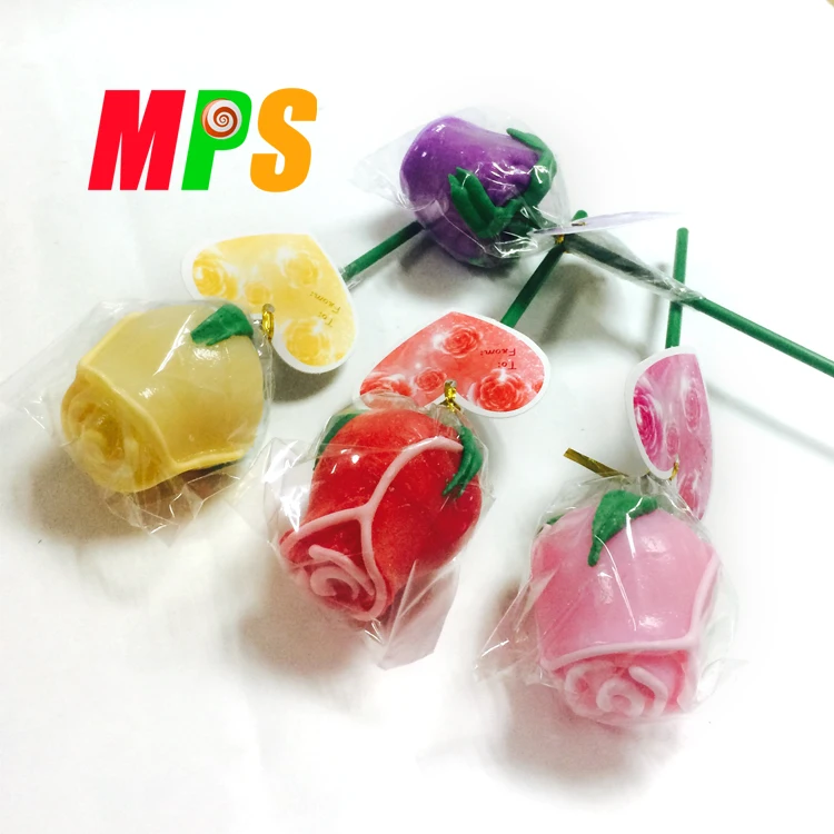 Леденцы в форме цветка розы