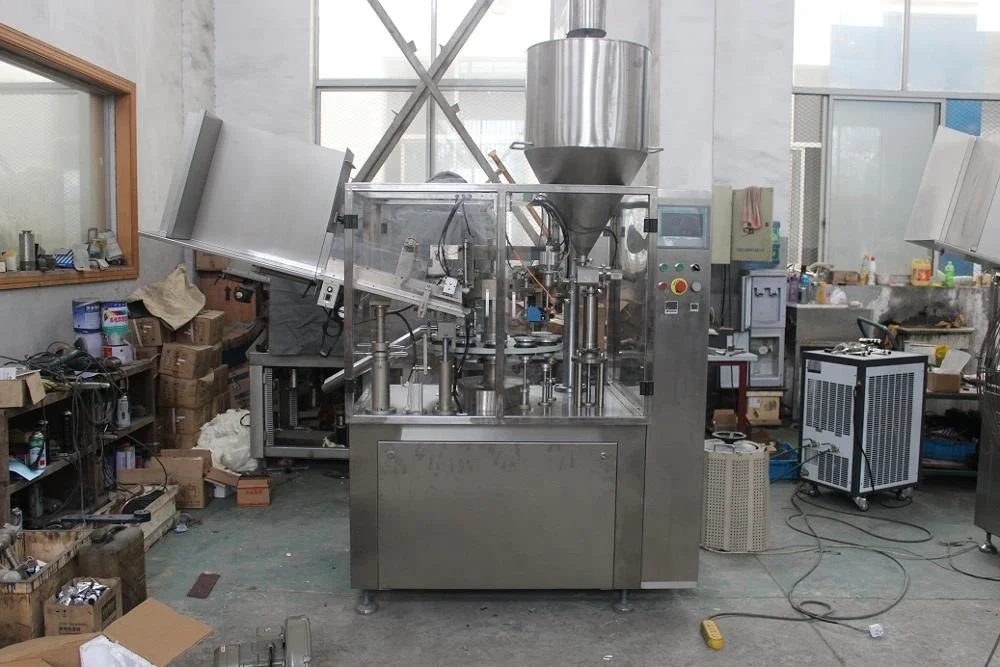 Top quality aluminum plastic laminated soft tube automatic cream filling machine