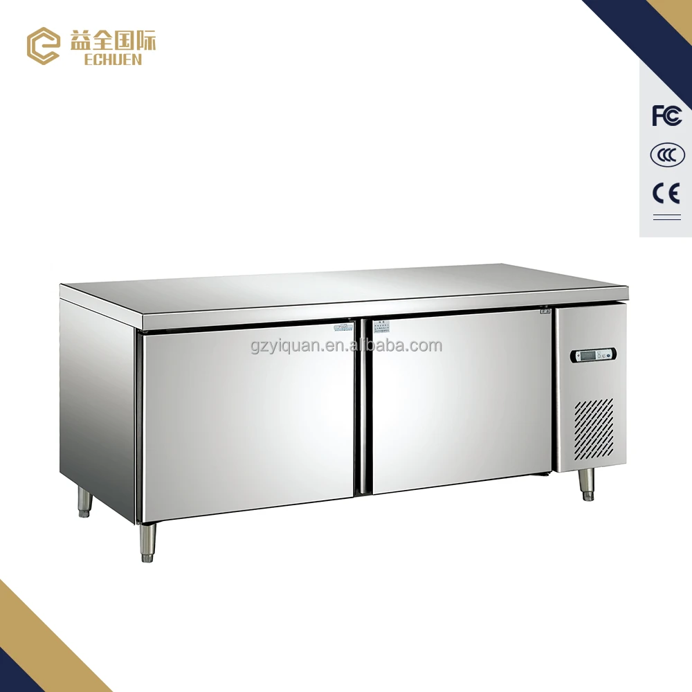430L stainless steel 2 doors Refrigerator Counter/freezer/Chiller