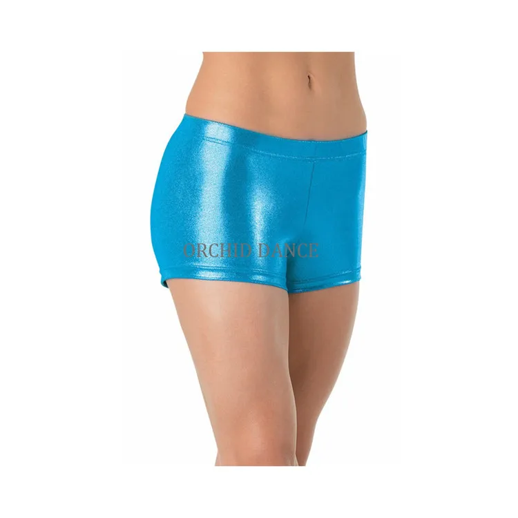 Wholesale Professional Cheap Coated Spandex Kids Dance Shorts Girls