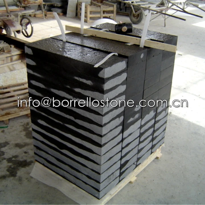 Fengzhen Black Cut-to-size Granite Tactile Paving (Ribbed)