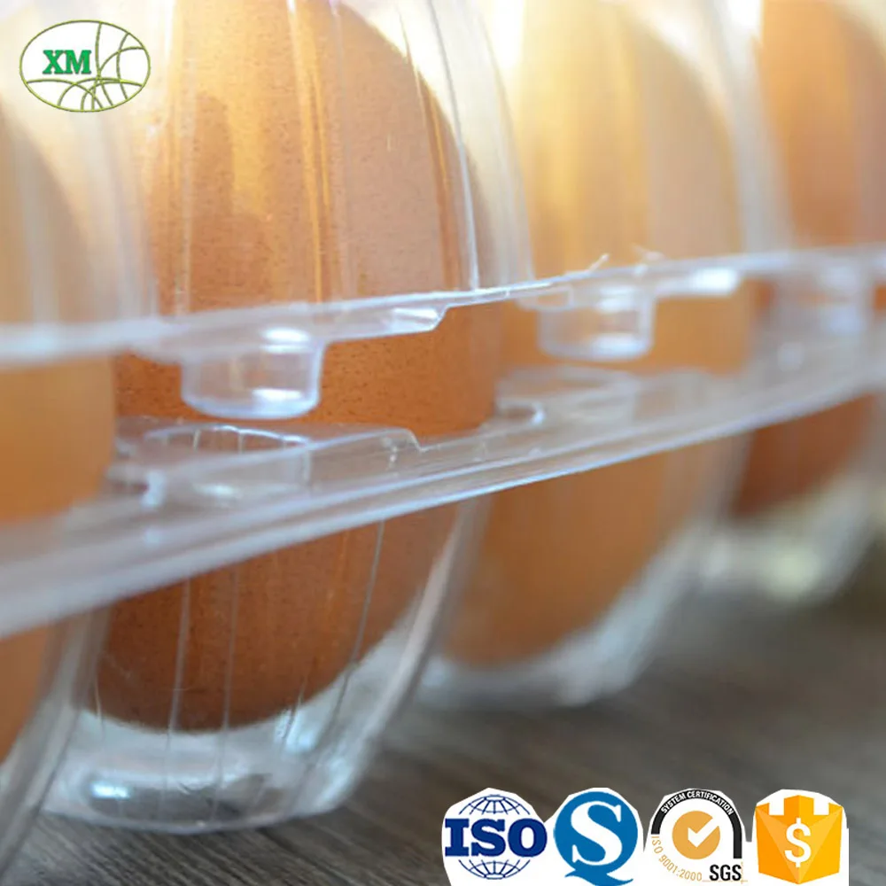 
Clear PET Plastic Packaging Box Tray for Eggs 