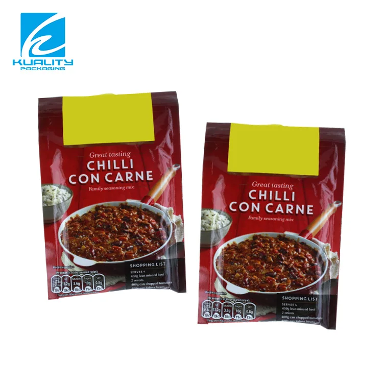 Color Printed Food Grade Leakage-proof Plastic Laminated Aluminum Foil Heat Seal Tomato Paste Sauce Sachet