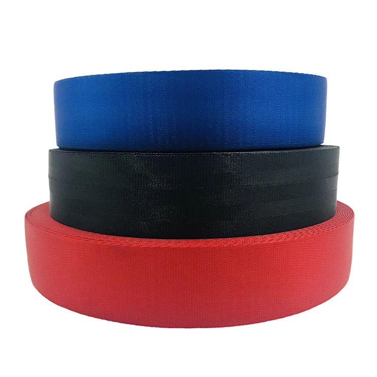Custom Wholesale Polyester Cotton Nylon Car Seat Webbing Strap For Ratchet Straps