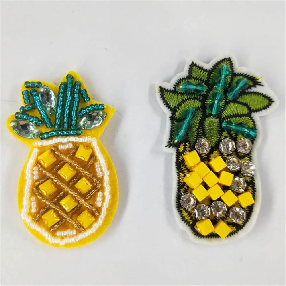 SHANGJIN FASHION Wholesale Different design Hand-Beaded Iron on Fruit patch for garments and shoes