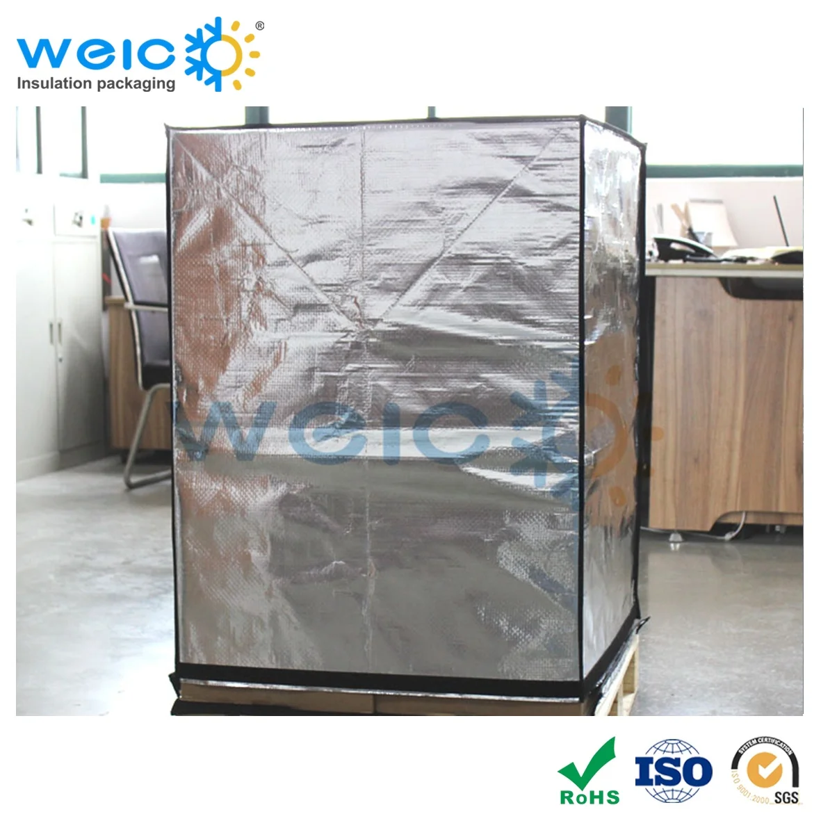 Double-sided Aluminum Foil Bubble Thermal Insulated Heat Reflective Pallet Cover