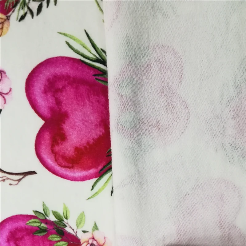 
Stock or custom design 95/5 cotton french terry knitted fabric 