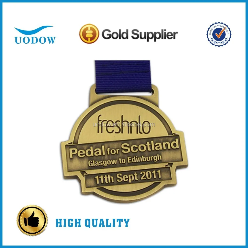 custom made antique silver medal