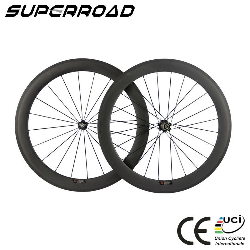 
Roue Carbone Chine 25mm Wide 60mm Carbon Road Wheelset Bicycle Tubeless Wheels 