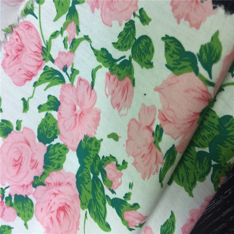 Poplin fabric 100% cotton printed fabric floral cotton fabric for garment