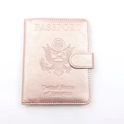 Custom leather passport card holder wholesale leather passport cover