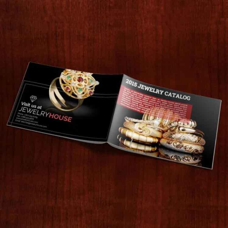 free wholesale Excellent service and professional custom CMYK printing jewelry catalog