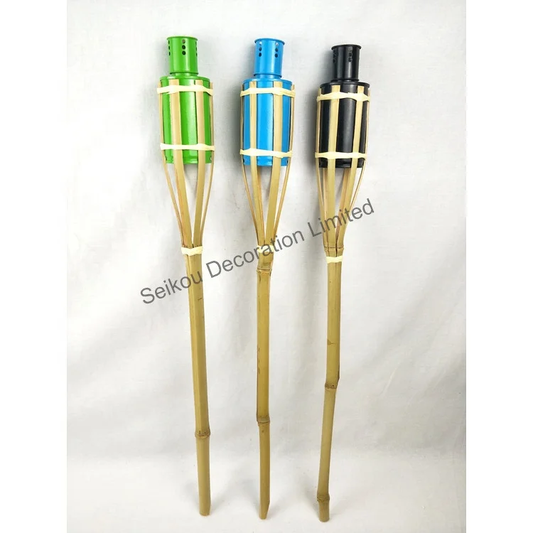 
Hot sale 60cm Natural Bamboo Tiki Torch without weaving 