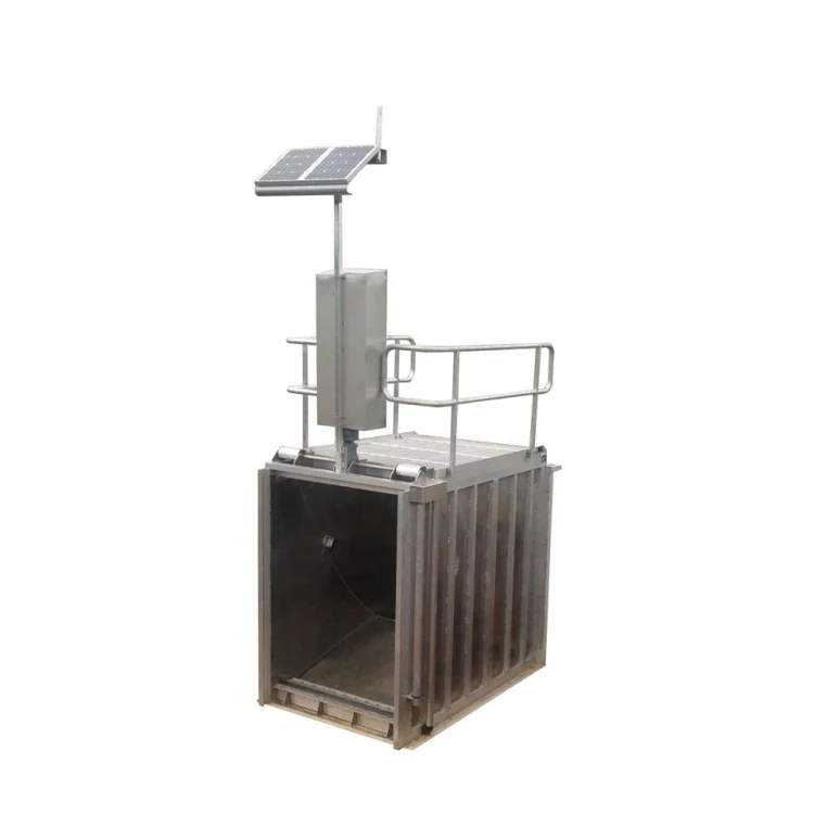 Sluice  gate with solar power