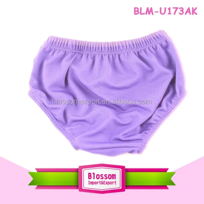 Solid color girls and boys plain cotton baby bloomer wholesale basic diaper cover baby bloomers