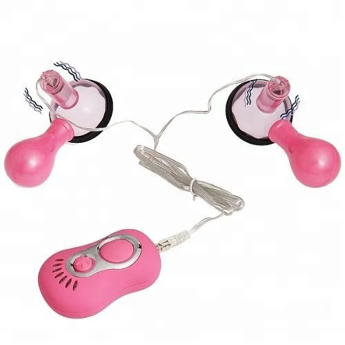 7 Frequency Vibrating Nipple Sucker Nipple Pump Vibrator Nipple Stimulator Breast Massager Enlarge Massage
