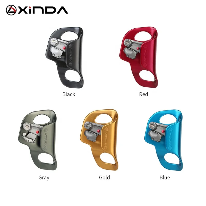 XINDA CE UIAA certified rock climbing 7075 aluminum chest ascender with foldable safety catch