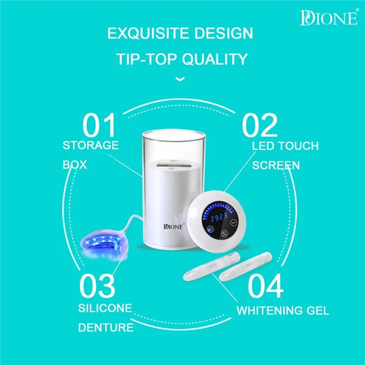 whitening teeth combine touch switch tooth tray,gel and uv fisinfest oral cleaning machine