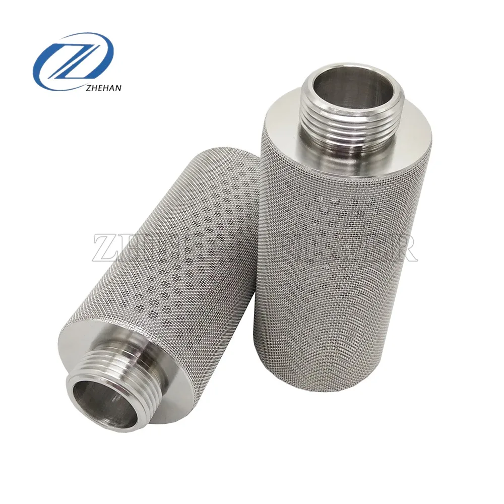 80 mesh Stainless steel perforated cartridge filter for diesel, paint filtration/ punching mesh tube