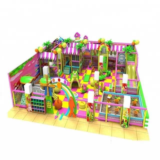 Custom Size Amusement Park with complex sports indoor playground equipment for kids
