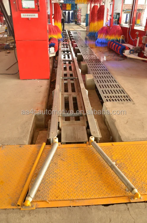 AA4C automatic tunnerl car washing machine 9 brushes car washing machine automatic car washing machine