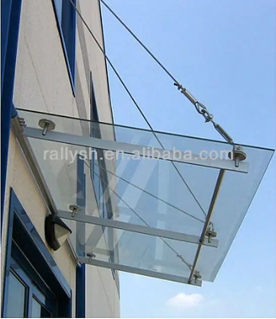 
outerdoor glass canopy/awnings fittings 