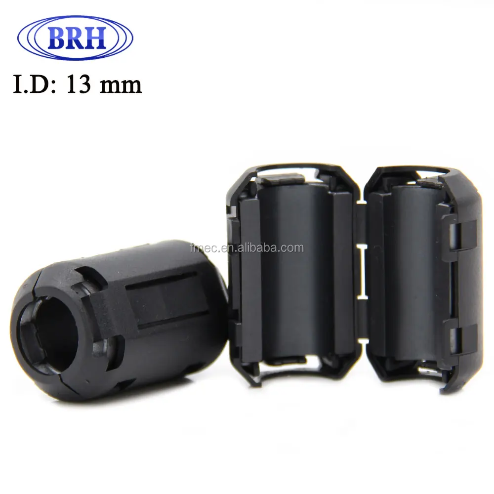 
Chinese manufacturer high quality low loss NiZn power cable filter soft clip-on ferrite core EMI clamp 