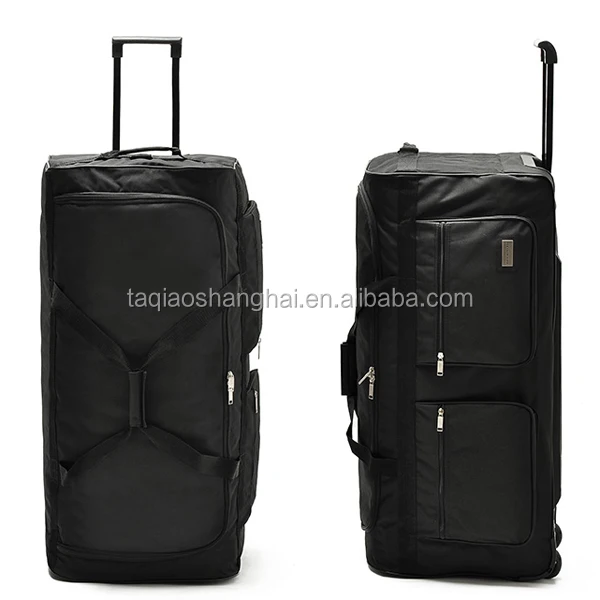 Cheap Large Size Soft Trolley Luggage With 3 Skating Wheel