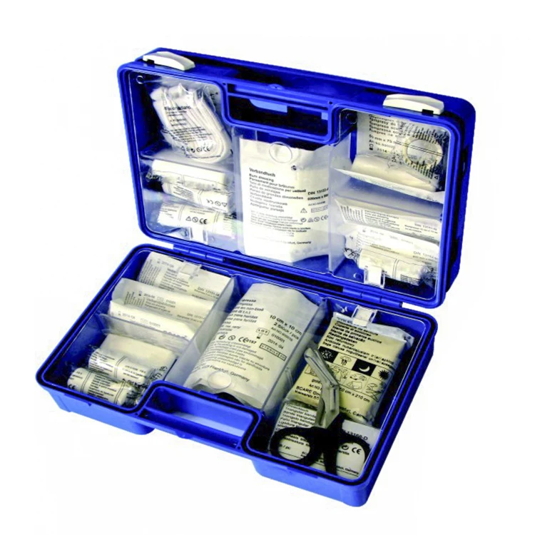 DIN 13157 professional first aid kit packed in ABS box for School