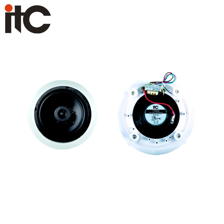 T-205A 2 Way 5 Inch Audio Commercial 70 Volt In Ceiling Speakers