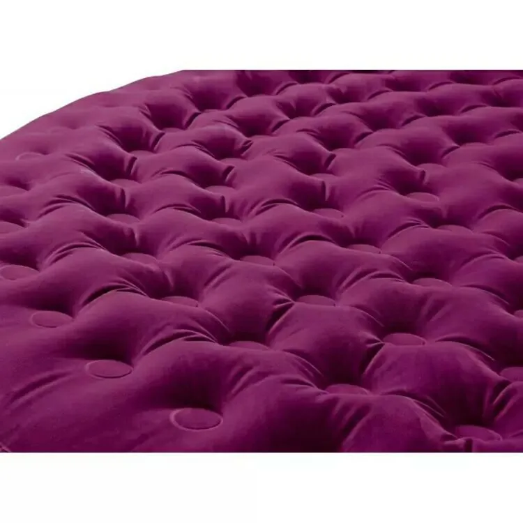 Round foldable inflatable air bed mattress