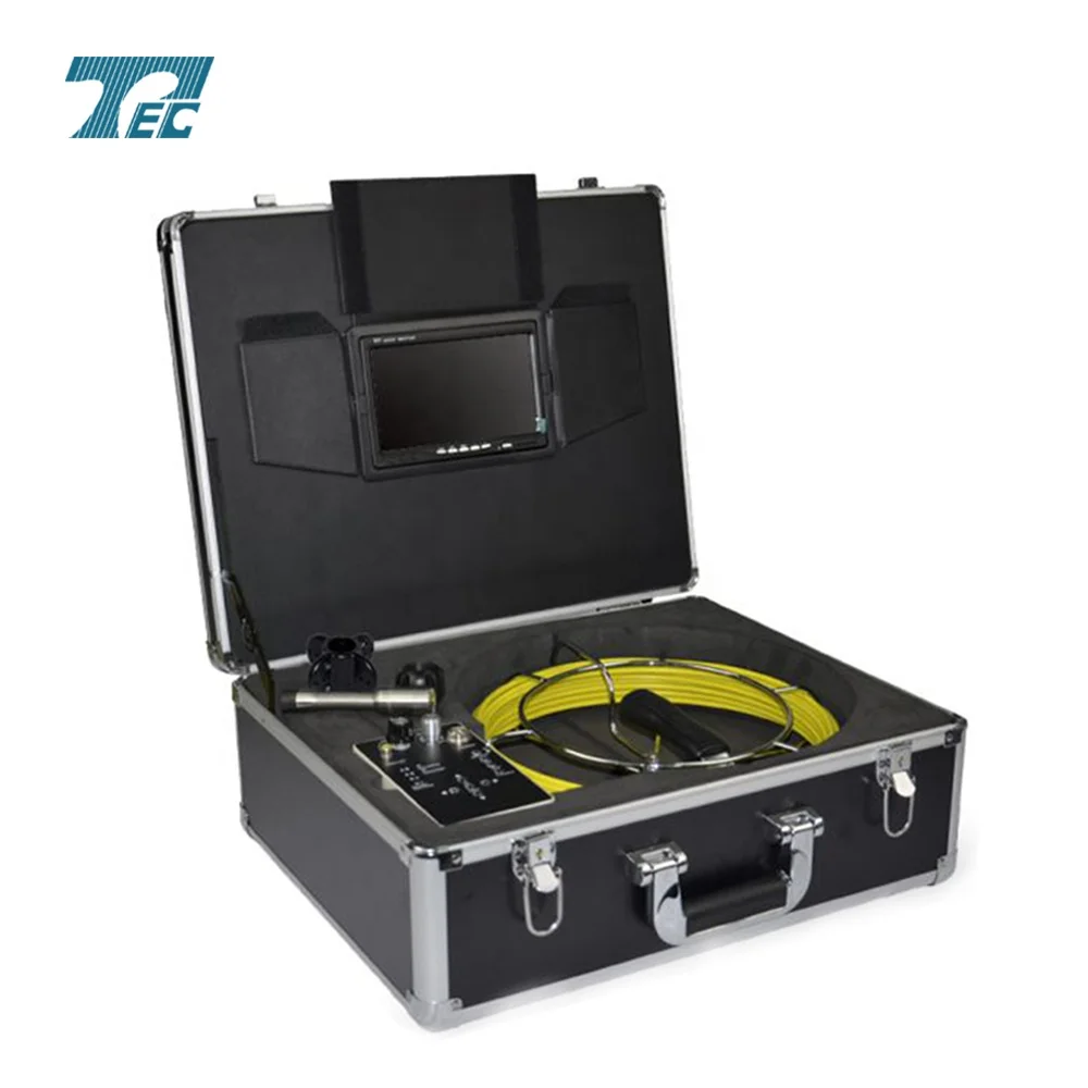 Sewer Water Pipe Line Inspection Camera, borescope endoscope inspection With Meter Counter And 512hz Sonde&Locator TEC-Z710