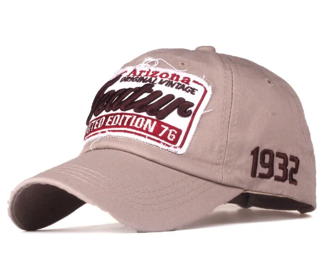 Mens Outdoor Cotton Baseball Hats Sports Visor Caps with Patchwork Embroidery