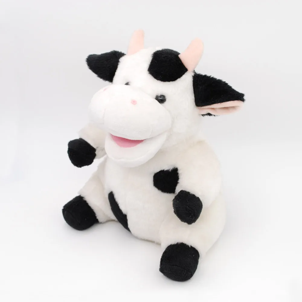 
ODM OEM plush milk cow toy soft lovely animal baby stuffed sweet dairy cow farm doll 
