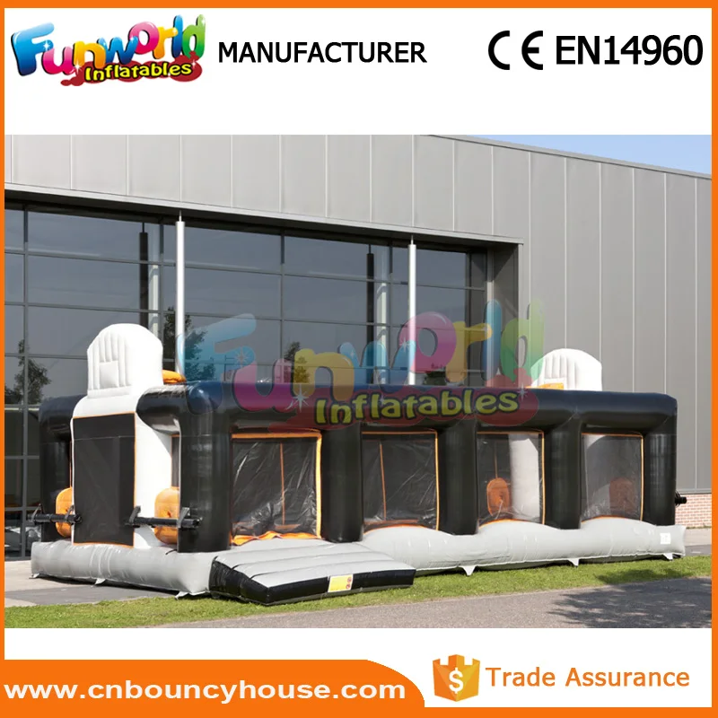 Portable inflatable soccer field interactive sports games arena sports inflatables