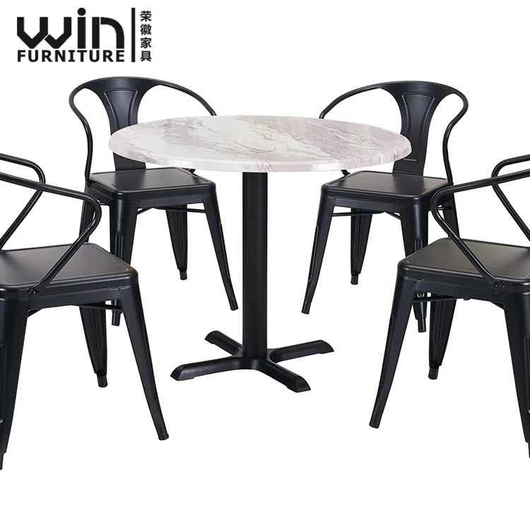 Cheap Round Dining Room Table Sets High Quality Home Use Coffee Table with Chair