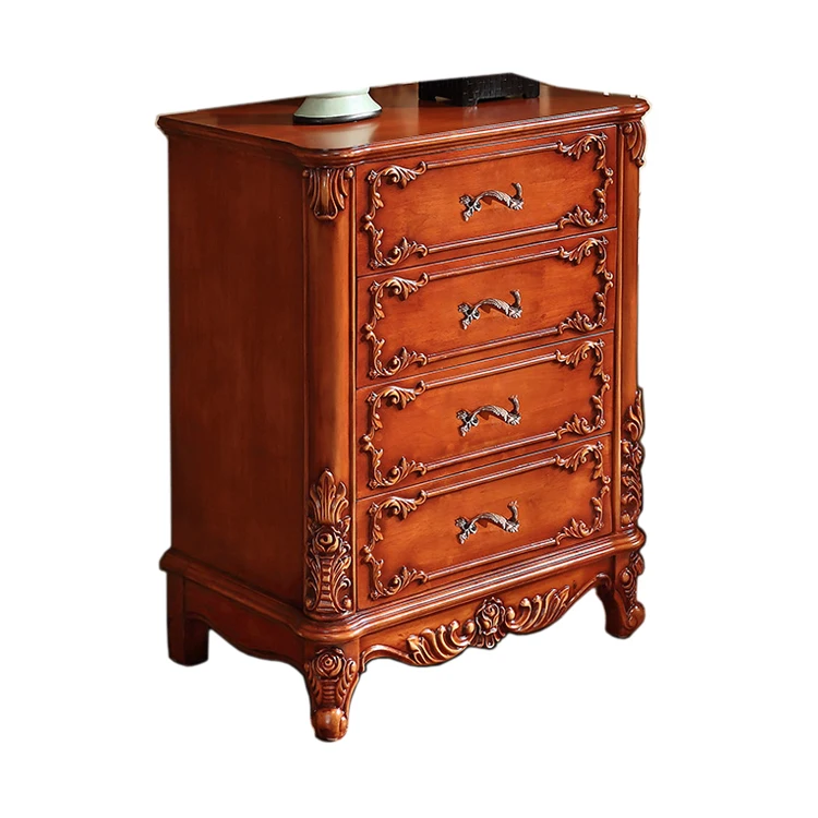 Деревянный Комод для спальни в классическом роскошном стиле