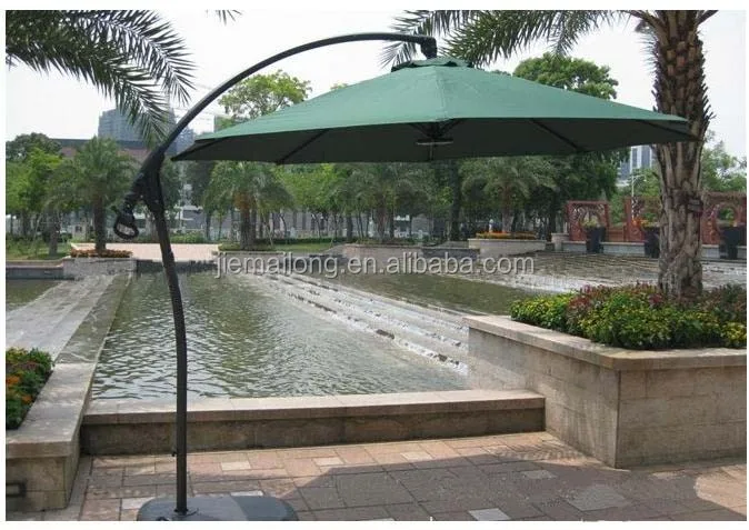 Polyester Material and Umbrellas,Banana umbrella Type Cantilever Patio Umbrellas