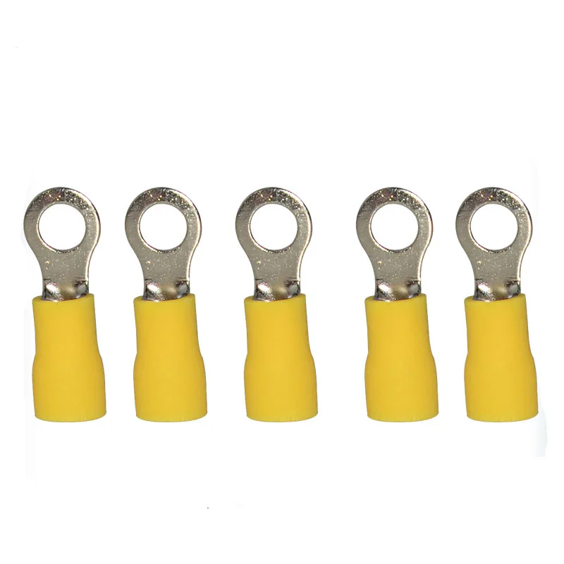 Double Screw Insulated Ring Terminal RV Series Copper Cable Lug