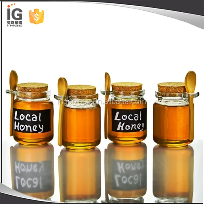 wholesale honey containers/jam jar/glass bottles for honey