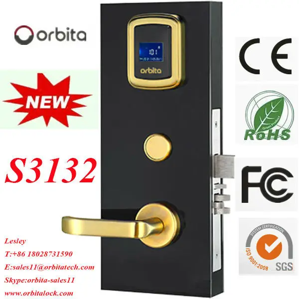 орбита доступа rfid отель замок двери раздвижные двери блокировки и цифровой замок двери