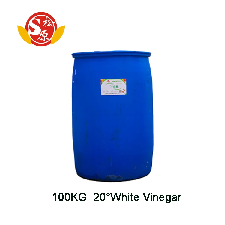 25 KG drum 20% distrilled organic  fermented white  vinegar manufacturer