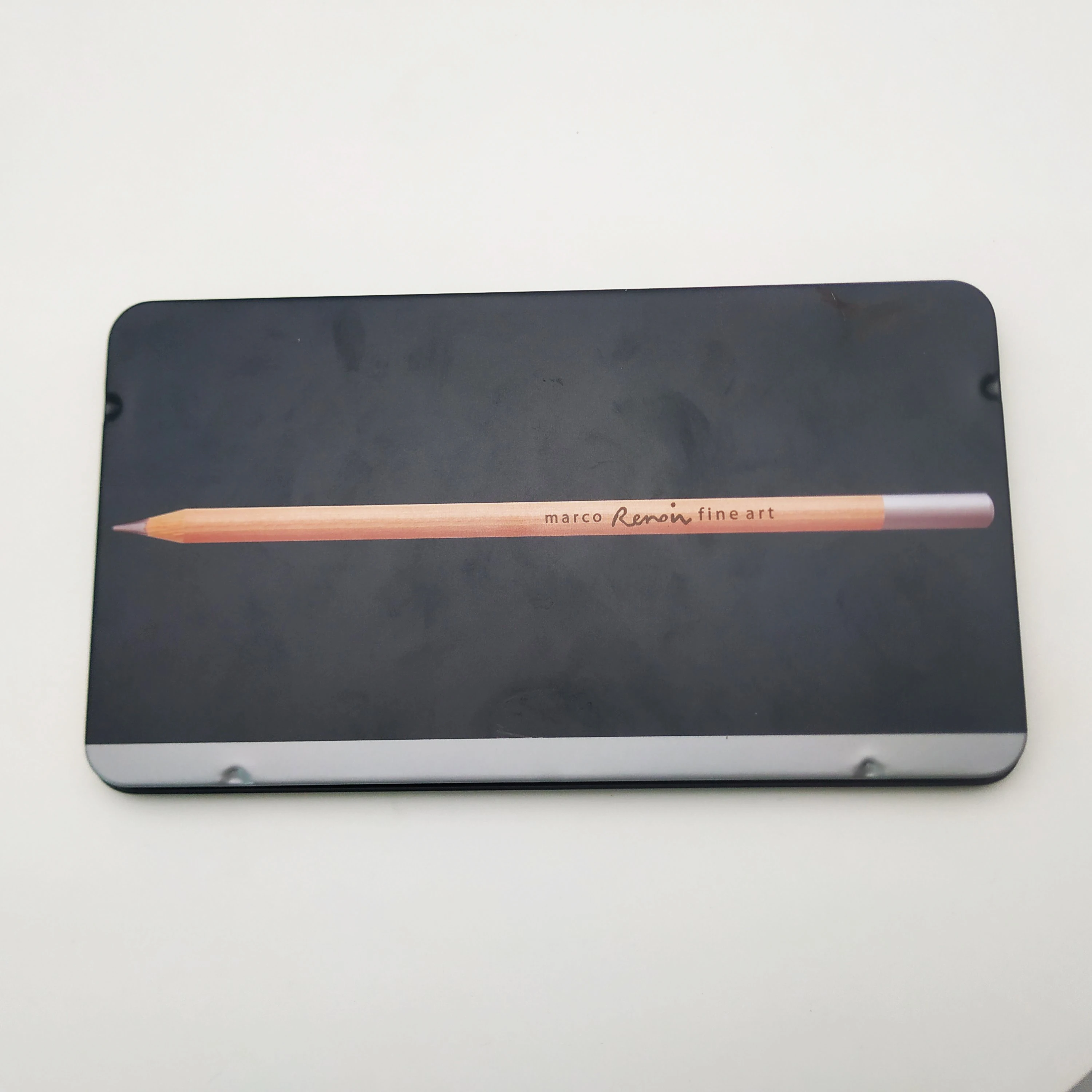 
Hot Sell Customized Logo Printed 12 PCS Sketching Pencils Set 2B 3B 4B Wooden Art Pencils With Metal Box 