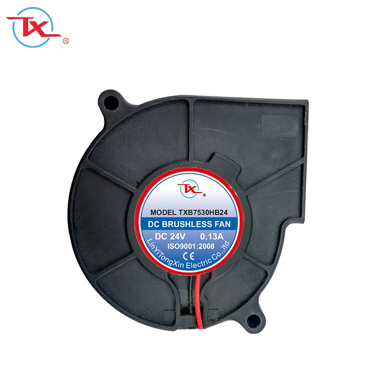 Water proof  IP68 IP65   dc blower fan 7530  ball  bearing  dc  blower  12V  high speed silent dc fan 12v