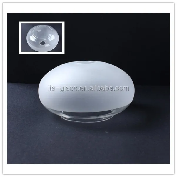 china supplier modern flat glass lamp globe,partical frosted glass lamp shade,table lamp cover for lighting